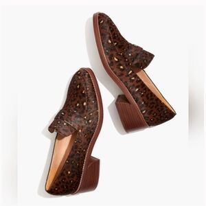 Madewell calf hair loafers